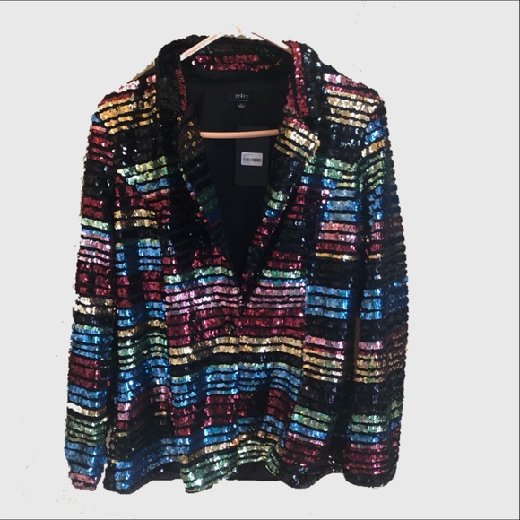 striped sequin jacket